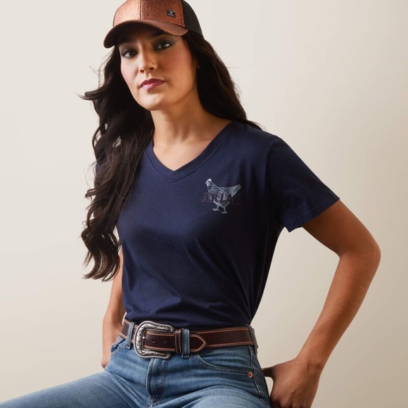 *** Brand new with tags*** Ariat real mama hen tee - Picture 3 of 3